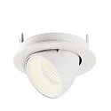 SLV Plafonnier encastré NUMINOS GIMBLE S, blanche