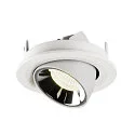 SLV LED Ceiling recessed luminaire NUMINOS® GIMBLE S, 4000K, 20°, white/chrome