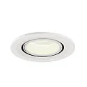 SLV Plafonnier encastré NUMINOS GIMBLE S, blanche