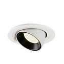 SLV Plafonnier encastré NUMINOS GIMBLE S, noir , blanche