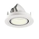 SLV Plafonnier encastré NUMINOS GIMBLE S, blanche