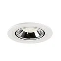 SLV Plafonnier encastré NUMINOS GIMBLE S, chrome, blanche