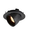 SLV Plafonnier encastré NUMINOS GIMBLE M, noir 