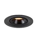 SLV LED Ceiling recessed luminaire NUMINOS® GIMBLE M, 2700K, 40°, black