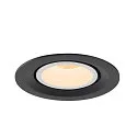 SLV Plafonnier encastré NUMINOS GIMBLE M, noir , blanche