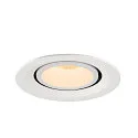 SLV Plafonnier encastré NUMINOS GIMBLE M, blanche