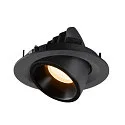 SLV Plafonnier encastré NUMINOS GIMBLE M, noir 