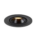 SLV Plafonnier encastré NUMINOS GIMBLE M, noir 