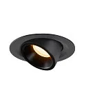 SLV Plafonnier encastré NUMINOS GIMBLE M, noir 