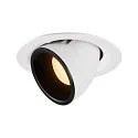 LED Ceiling recessed luminaire NUMINOS® GIMBLE M, 3000K, 40°, white/black