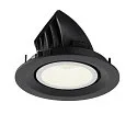 SLV Plafonnier encastré NUMINOS GIMBLE M, noir , blanche