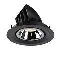 SLV Plafonnier encastré NUMINOS GIMBLE M, chrome, noir 