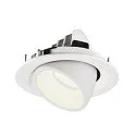 SLV Plafonnier encastré NUMINOS GIMBLE M, blanche