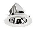 SLV Plafonnier encastré NUMINOS GIMBLE M, chrome, blanche