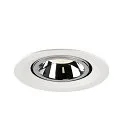SLV LED Ceiling recessed luminaire NUMINOS® GIMBLE M, 4000K, 55°, white/chrome