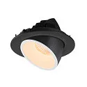 SLV LED Ceiling recessed luminaire NUMINOS® GIMBLE L, 2700K, 20°, black/white