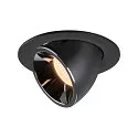LED Ceiling recessed luminaire NUMINOS® GIMBLE L, 2700K, 20°, black/chrome