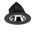 SLV Plafonnier encastré NUMINOS GIMBLE L, chrome, noir 