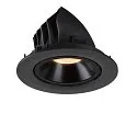 SLV Plafonnier encastré NUMINOS GIMBLE L, noir 