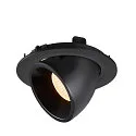 SLV Plafonnier encastré NUMINOS GIMBLE L, noir 