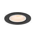 SLV Plafonnier encastré NUMINOS GIMBLE L, noir , blanche