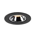 SLV Plafonnier encastré NUMINOS GIMBLE L, chrome, noir 