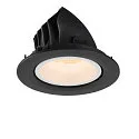 SLV Plafonnier encastré NUMINOS GIMBLE L, noir , blanche