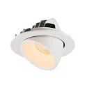 SLV Plafonnier encastré NUMINOS GIMBLE L, blanche