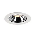 SLV Plafonnier encastré NUMINOS GIMBLE L, chrome, blanche