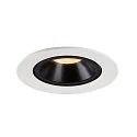 SLV Plafonnier encastré NUMINOS GIMBLE L, noir , blanche