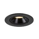 SLV LED Ceiling recessed luminaire NUMINOS® GIMBLE L, 3000K, 20°, black
