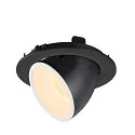 SLV Plafonnier encastré NUMINOS GIMBLE L, noir , blanche