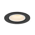 SLV Plafonnier encastré NUMINOS GIMBLE L, noir , blanche