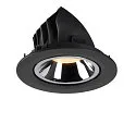 SLV Plafonnier encastré NUMINOS GIMBLE L, chrome, noir 