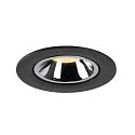 SLV Plafonnier encastré NUMINOS GIMBLE L, chrome, noir 