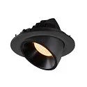 SLV Plafonnier encastré NUMINOS GIMBLE L, noir 