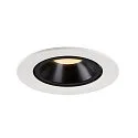 SLV Plafonnier encastré NUMINOS GIMBLE L, noir , blanche