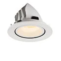 SLV Plafonnier encastré NUMINOS GIMBLE L, blanche