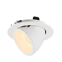 SLV Plafonnier encastré NUMINOS GIMBLE L, blanche