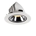 SLV Plafonnier encastré NUMINOS GIMBLE L, chrome, blanche