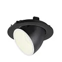 SLV Plafonnier encastré NUMINOS GIMBLE L, noir , blanche