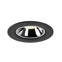 SLV Plafonnier encastré NUMINOS GIMBLE L, chrome, noir 