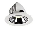 SLV Plafonnier encastré NUMINOS GIMBLE L, chrome, blanche