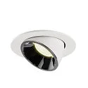 SLV Plafonnier encastré NUMINOS GIMBLE L, chrome, blanche