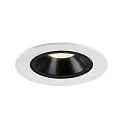 SLV Plafonnier encastré NUMINOS GIMBLE L, noir , blanche