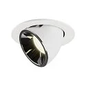 LED Ceiling recessed luminaire NUMINOS® GIMBLE L, 4000K, 40°, white/chrome