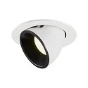 LED Ceiling recessed luminaire NUMINOS® GIMBLE L, 4000K, 55°, white/black