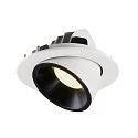 SLV Plafonnier encastré NUMINOS GIMBLE L, noir , blanche