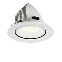SLV LED Ceiling recessed luminaire NUMINOS® GIMBLE L, 4000K, 55°, white