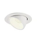 SLV LED Ceiling recessed luminaire NUMINOS® GIMBLE L, 4000K, 55°, white
